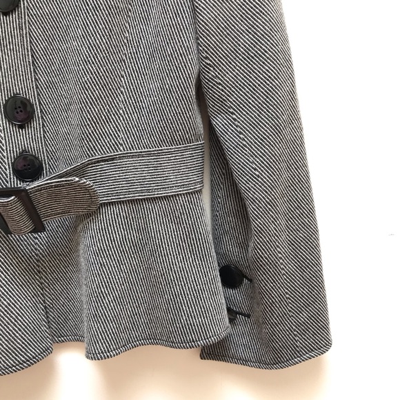 Etcetera | Stripe Button Front Peplum Jacket - Picture 3 of 8